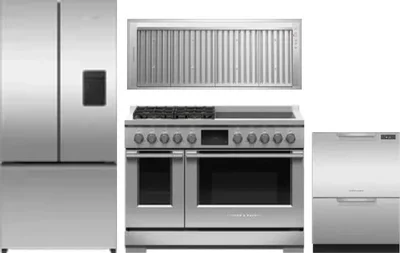4 Piece Package Includes Refrigerator, Range, Hood And Dishwasher
